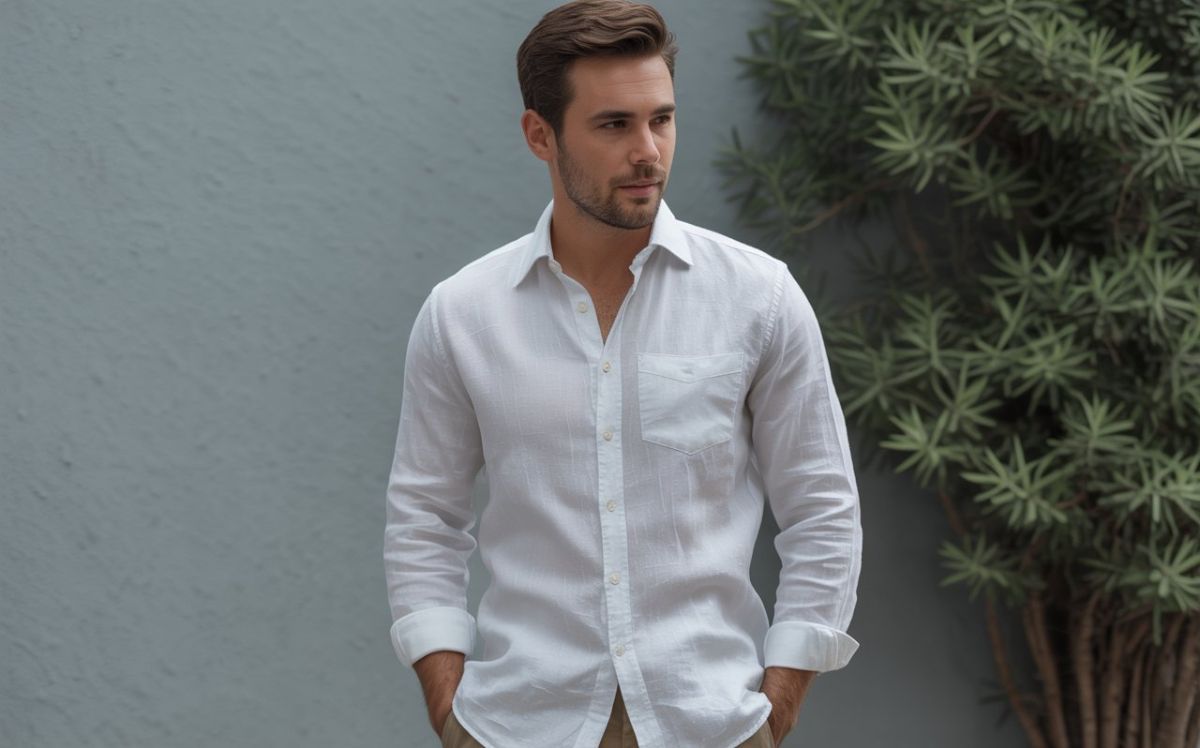 How to Wear a White Linen Shirt Men how to wear a white linen shirt men