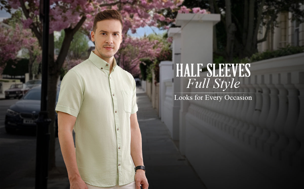 Top 10 Stylish Half Sleeve Shirt Combinations for Men in India – Casual to Festive Looks half sleeve shirt combination
