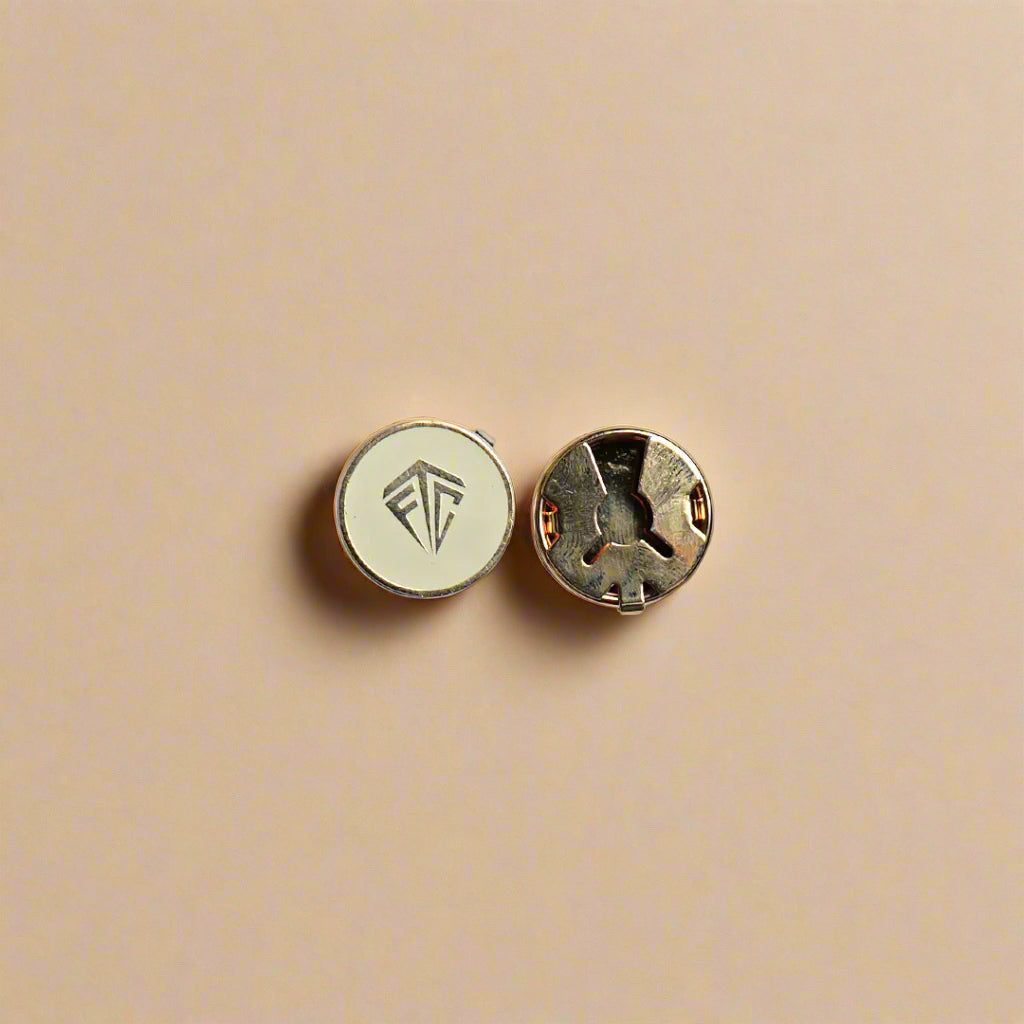 Premium Metallic Button Cover in Beige Gold Premium Metallic Button Cover in Beige Gold