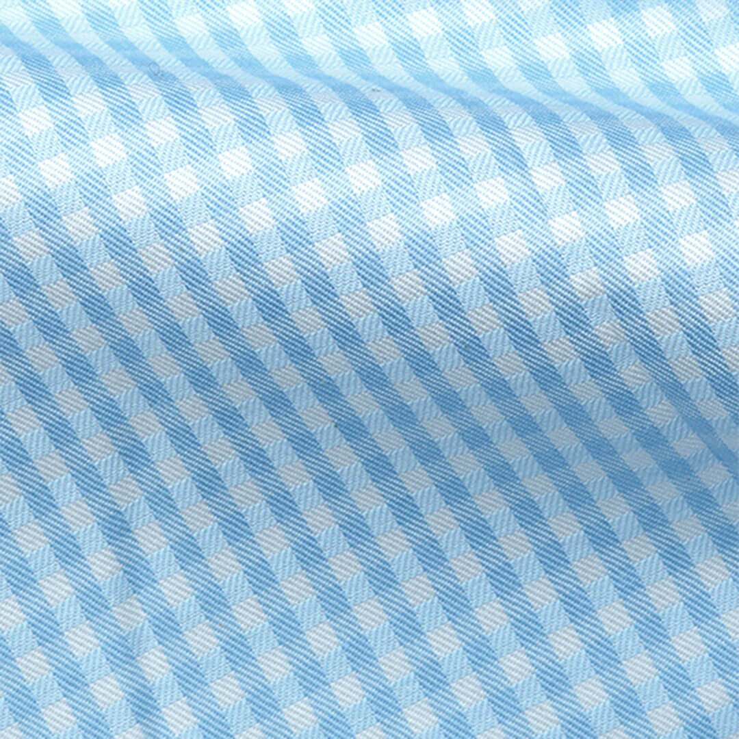 Gingham Check Shirt In Cloud Blue Gingham Check Shirt In Cloud Blue