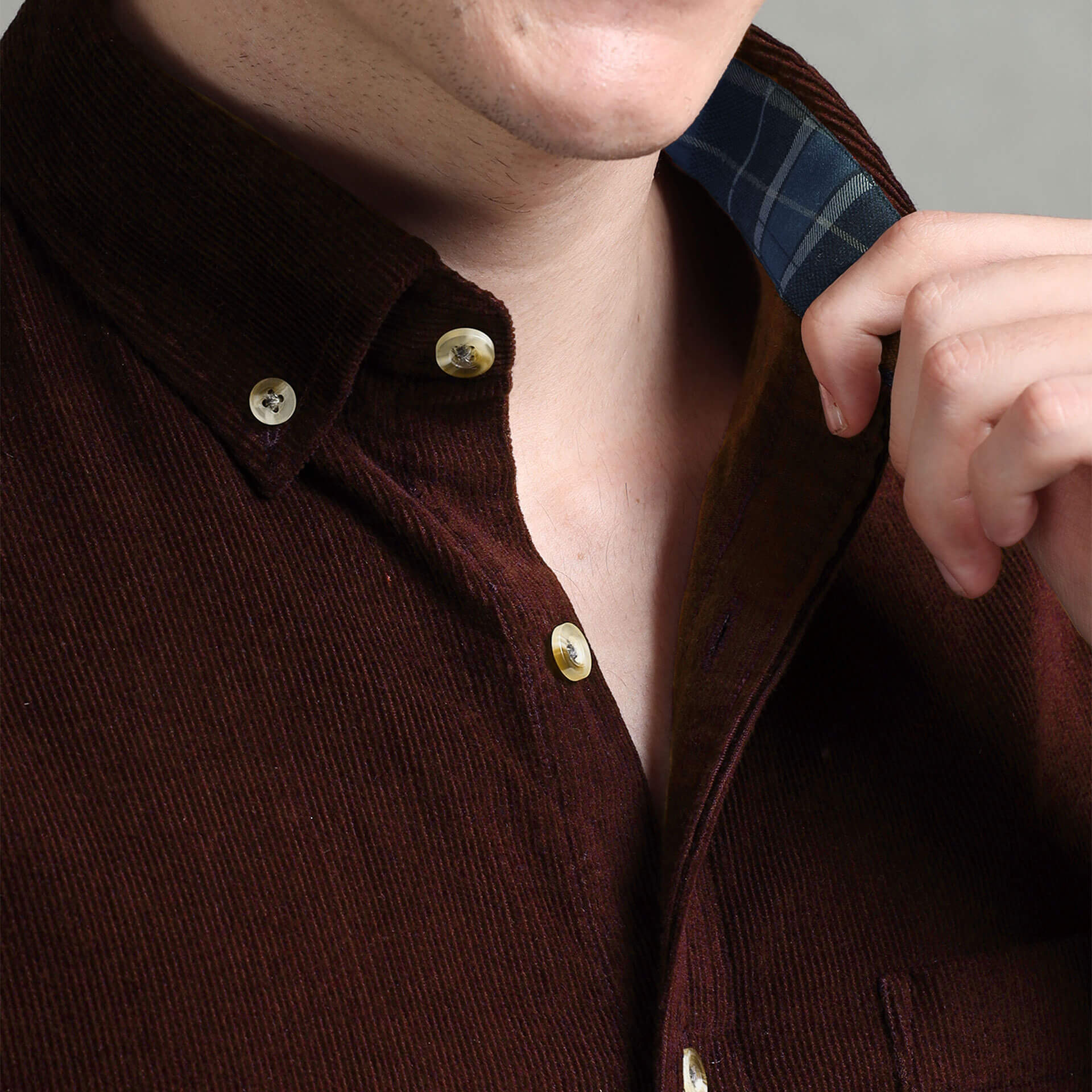 Cruise Corduroy Shirt In Wineberry Stylish Wineberry Shirt for Smart Casual Look by TFC