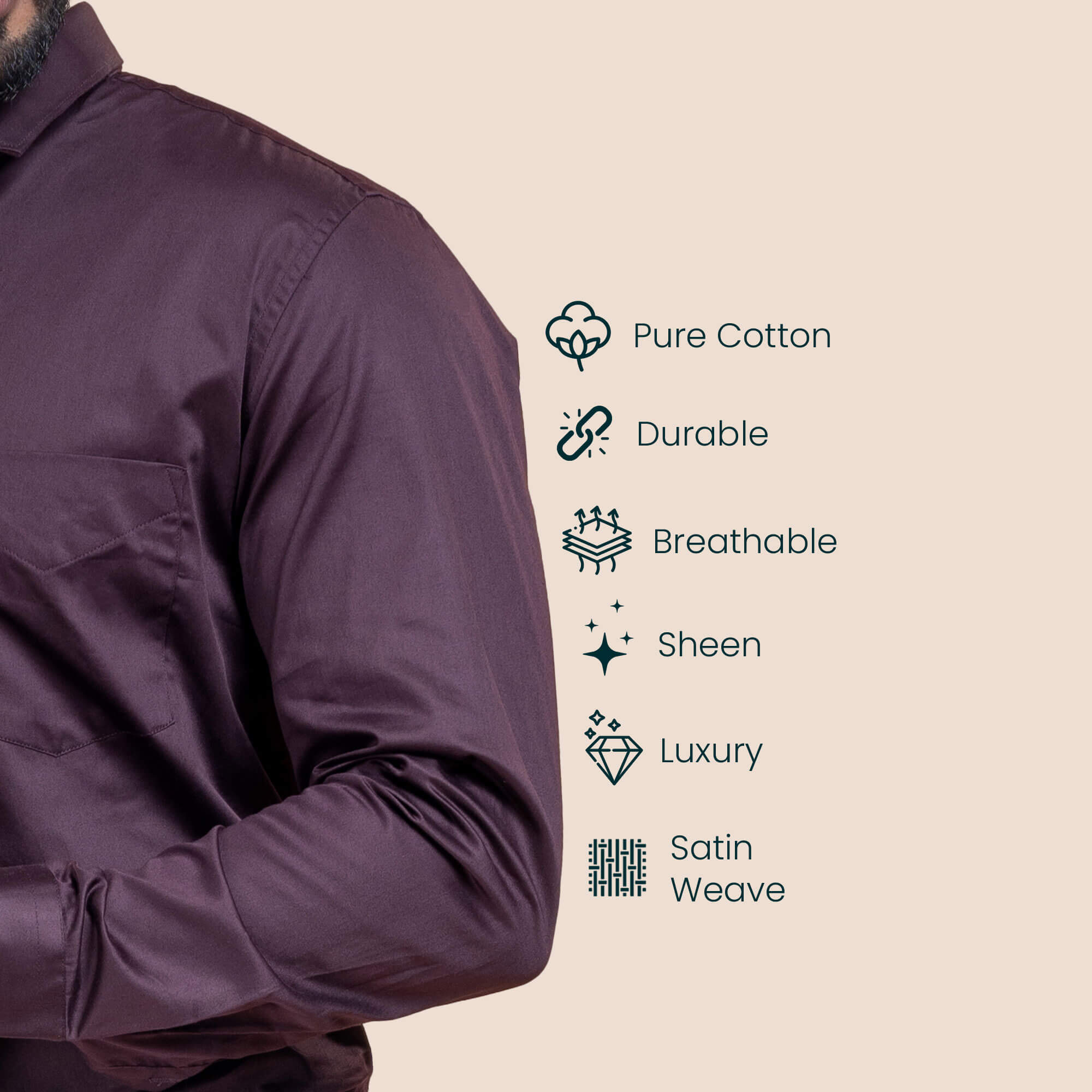 Swiss Finish Giza Cotton Shirt In Burgundy Buy Giza Cotton Formal Shirt For Men By TFC
