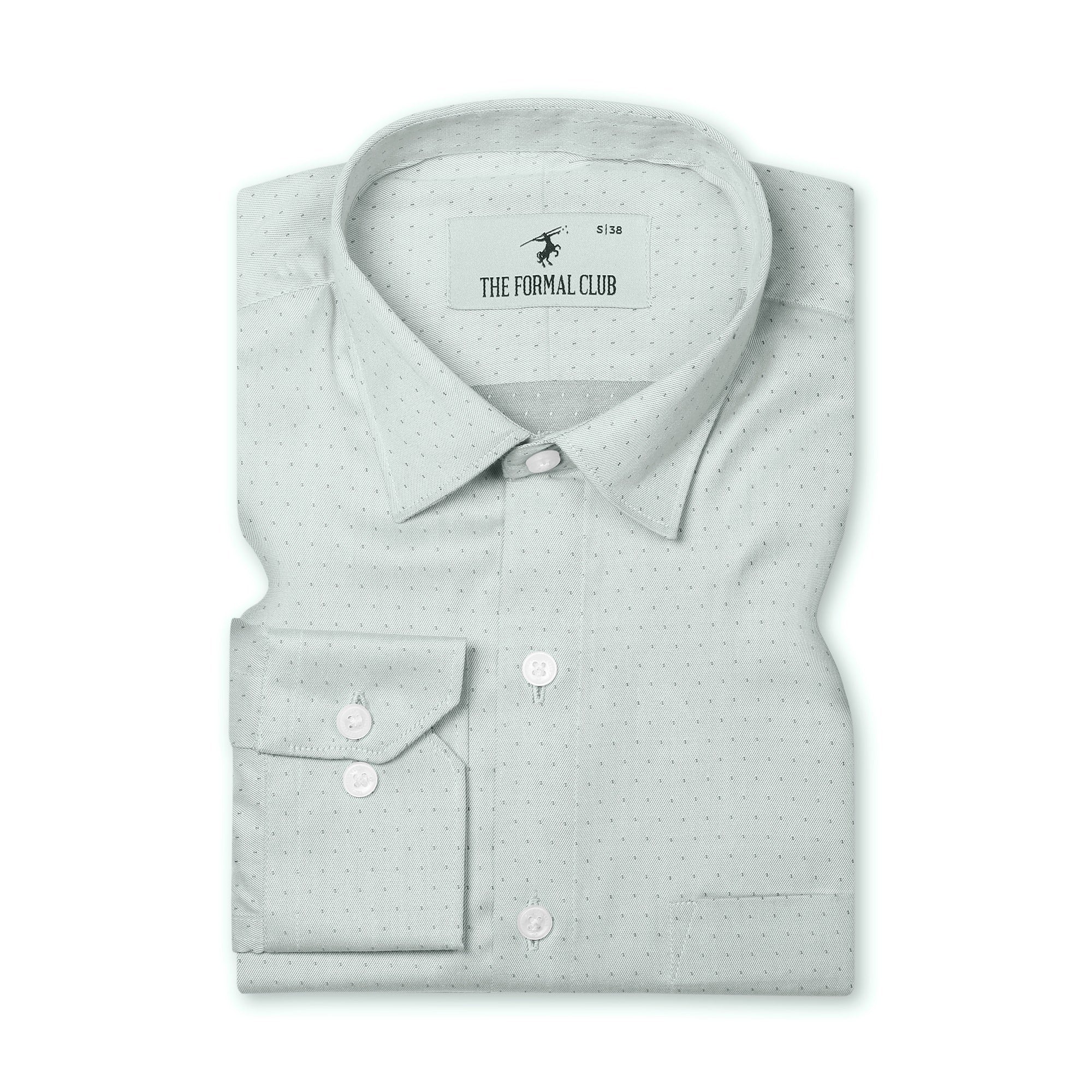 Donald Dobby Textured Shirt in Grey