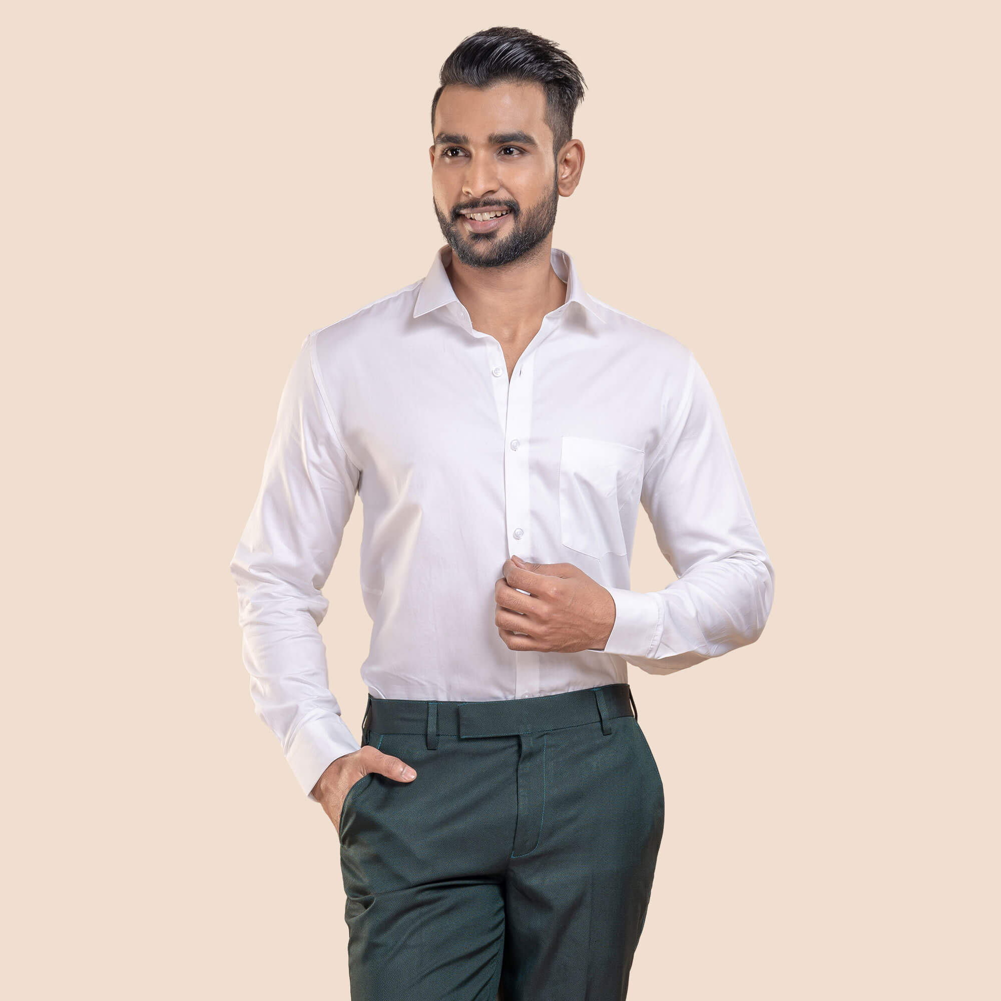 Men Casual White Shirts