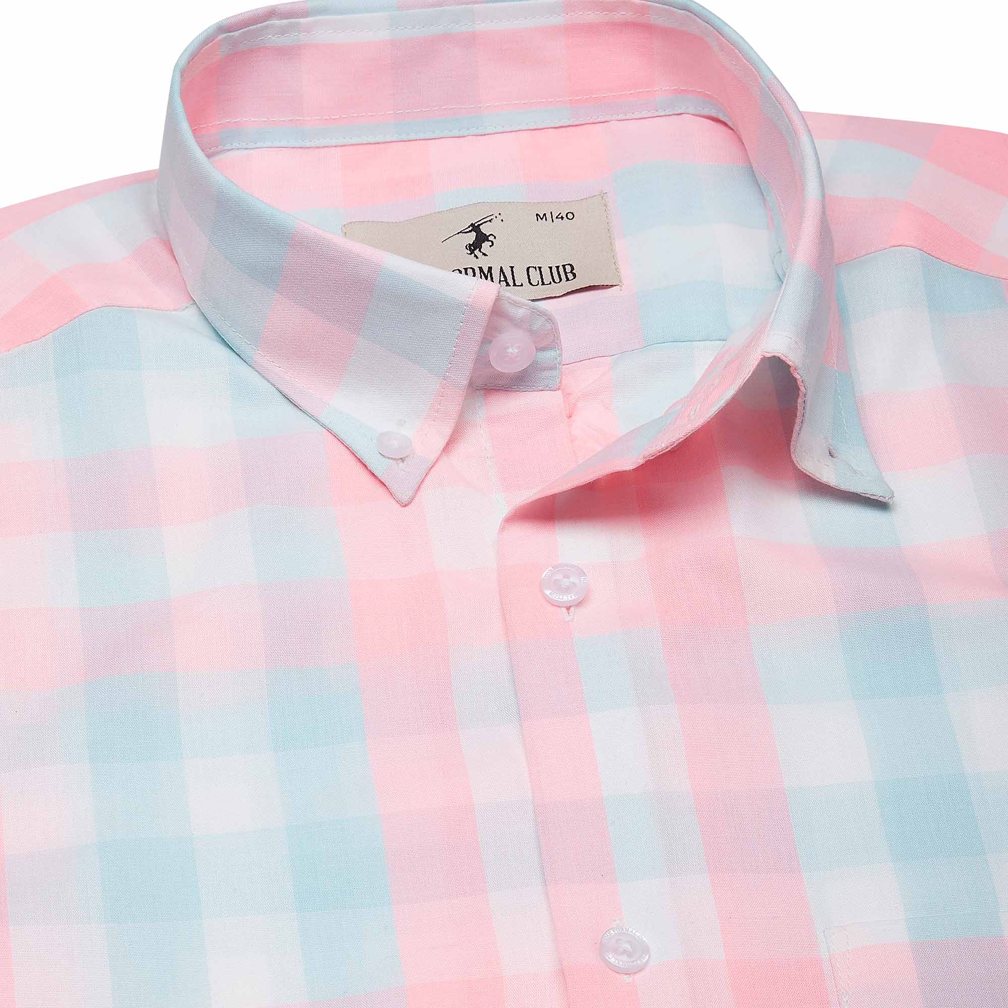 Maverick Check Shirt In White & Neon - The Formal Club