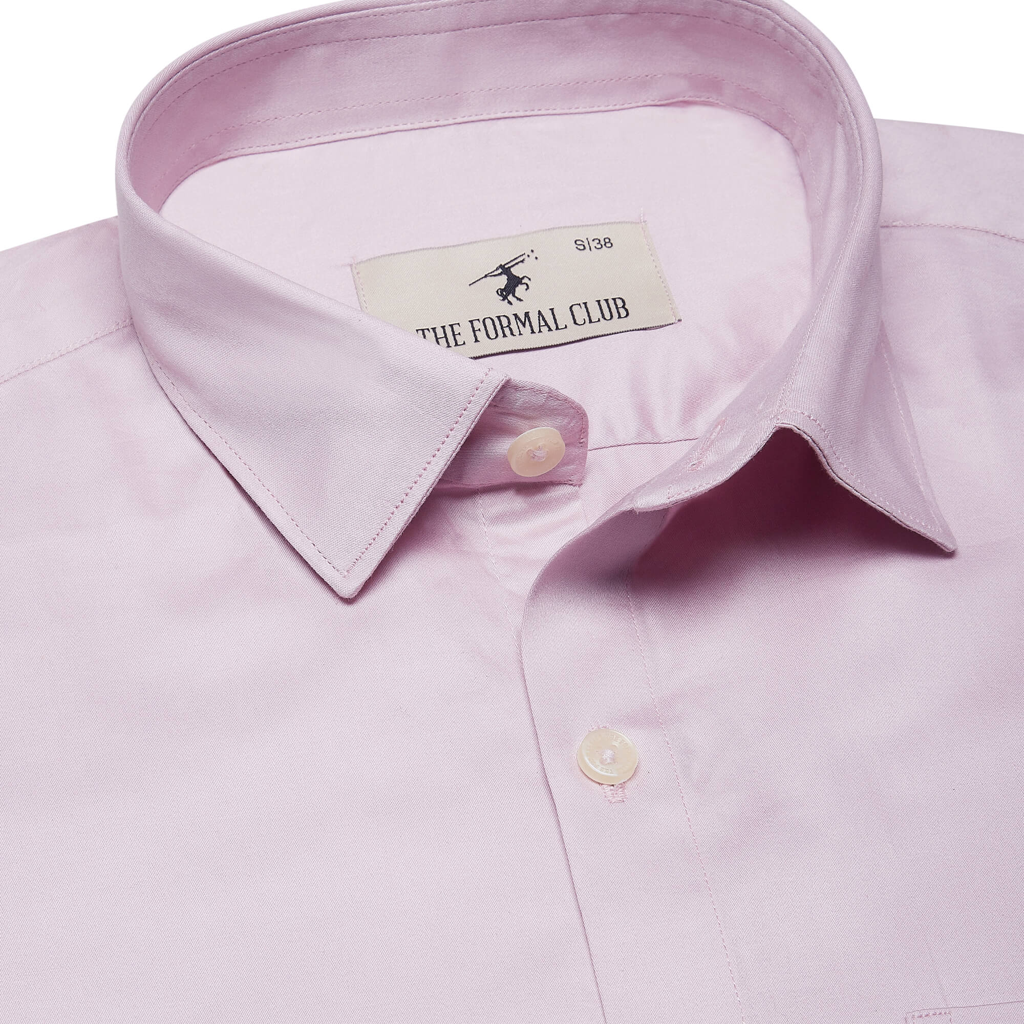 Swiss Finish Giza Cotton Shirt In Mauve Swiss Finish Giza Cotton Shirt In Mauve - The Formal Club