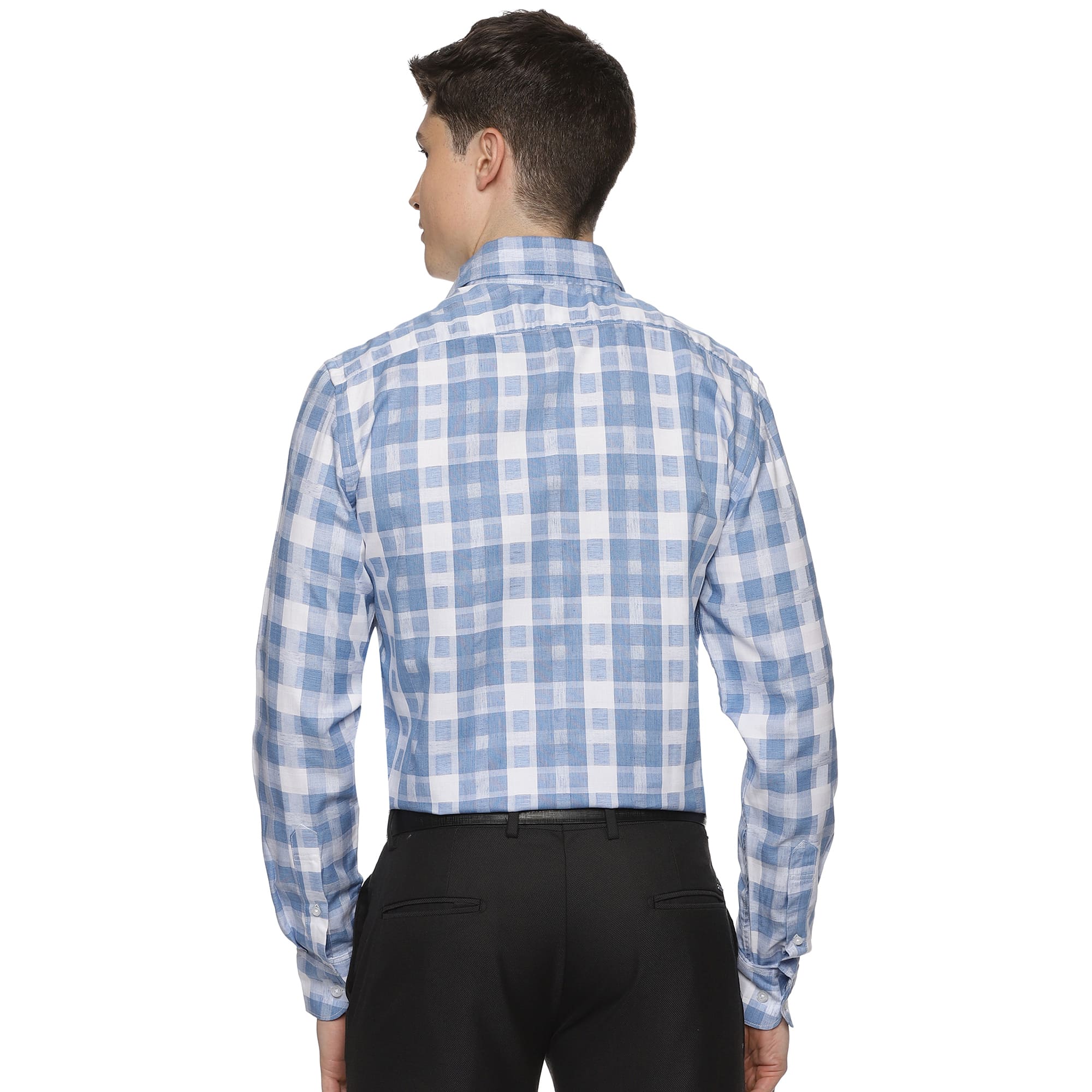 Blissful Blue & White Check Shirt Blissful Blue & White Check Shirt - The Formal Club