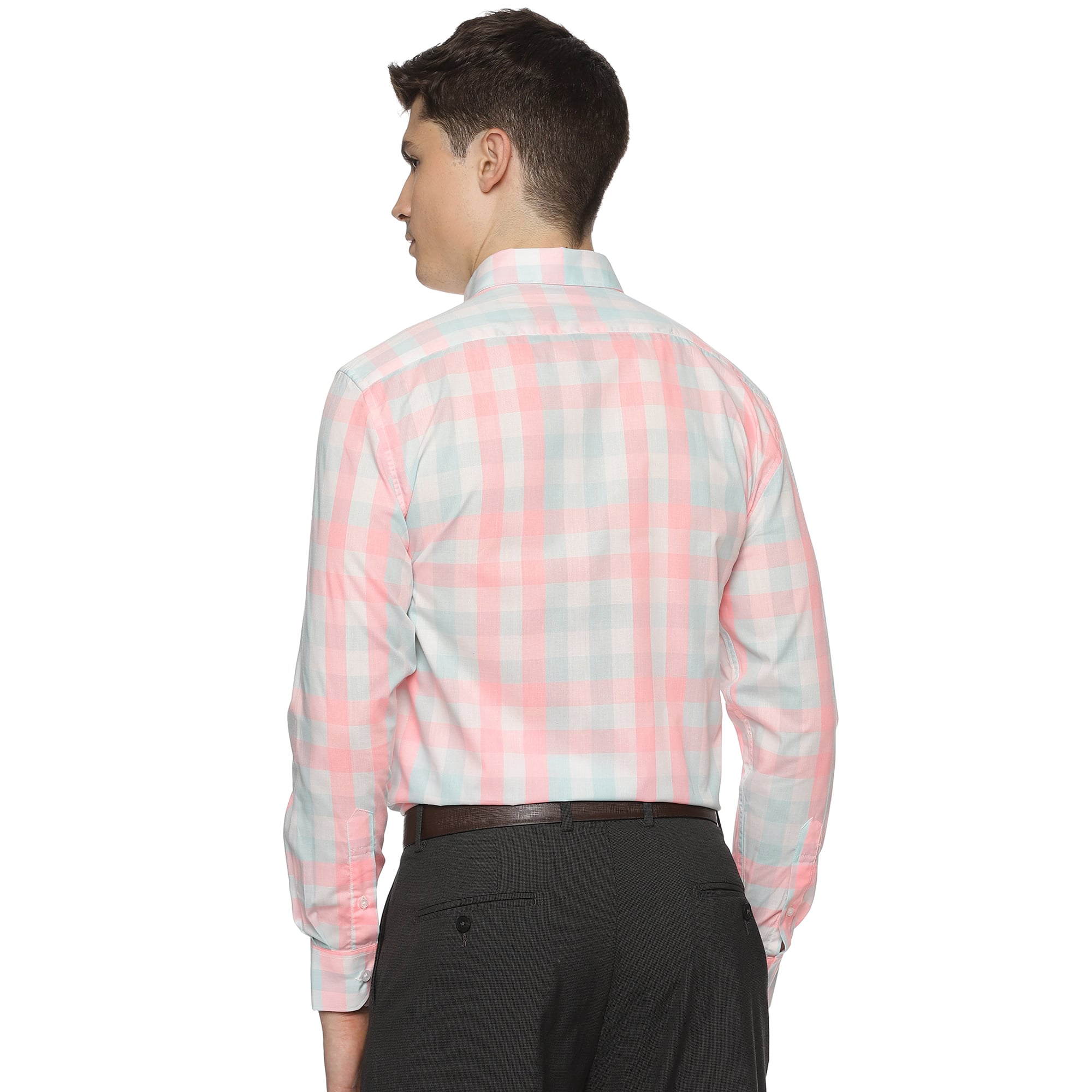 Maverick Check Shirt In White & Neon - The Formal Club