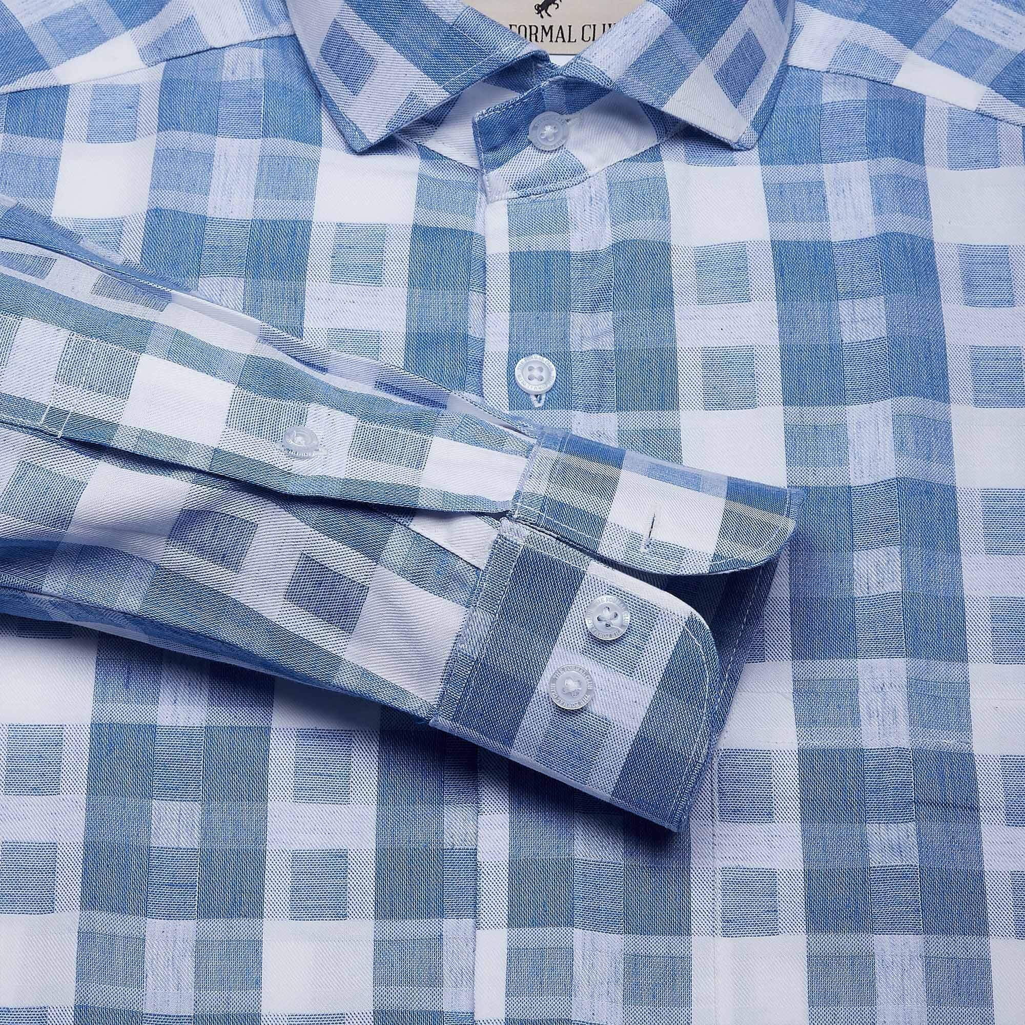 Blissful Blue & White Check Shirt Blissful Blue & White Check Shirt