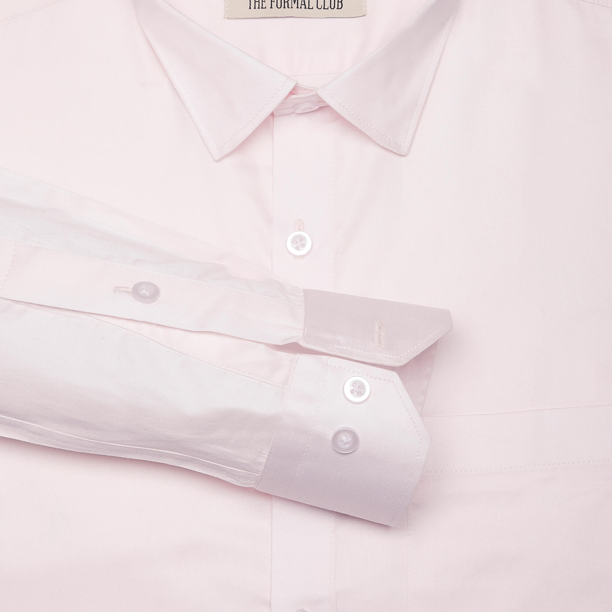 Swiss Finish Giza Cotton Shirt In Pastel Pink - The Formal Club
