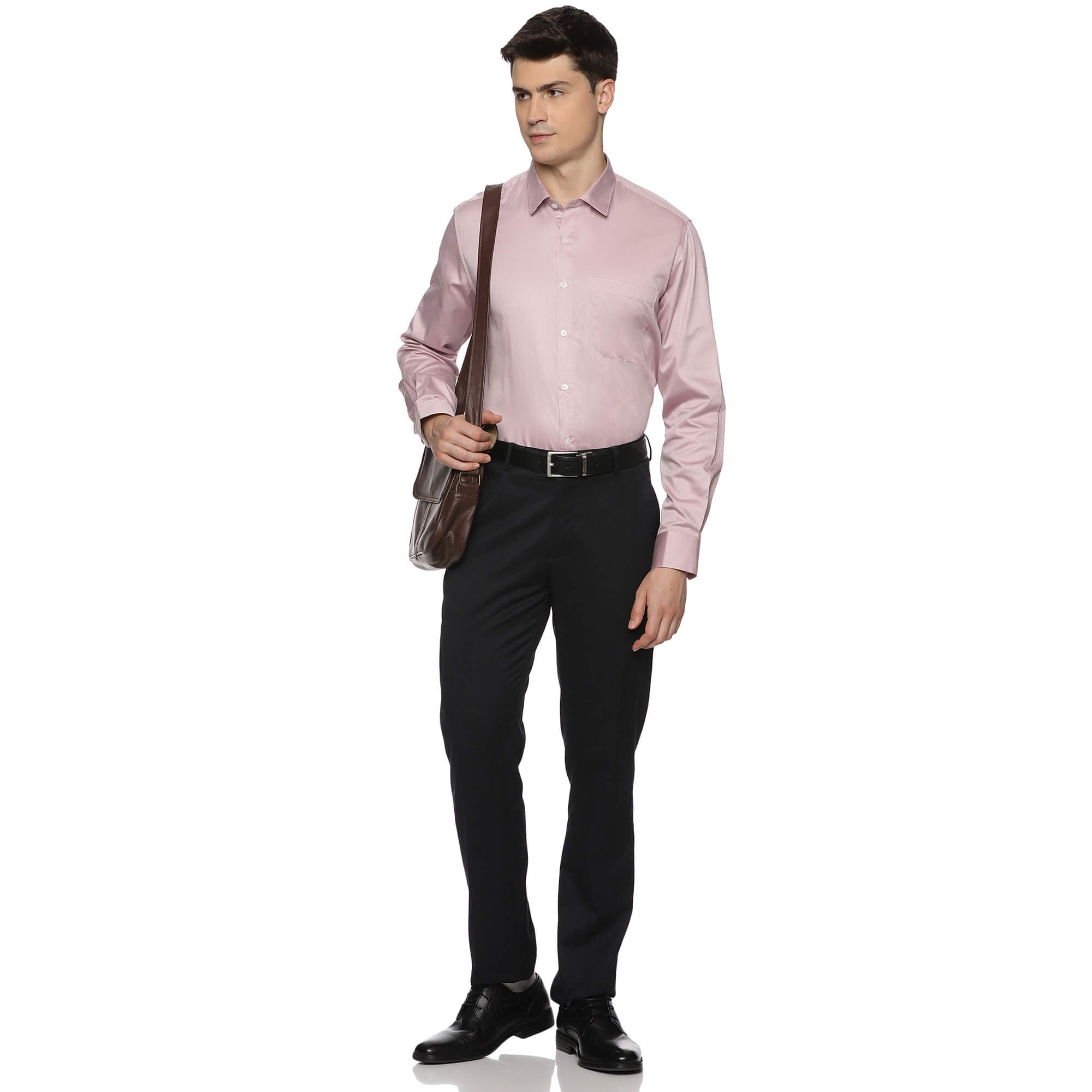 Swiss Finish Giza Cotton Shirt In Mauve Swiss Finish Giza Cotton Shirt In Mauve - The Formal Club