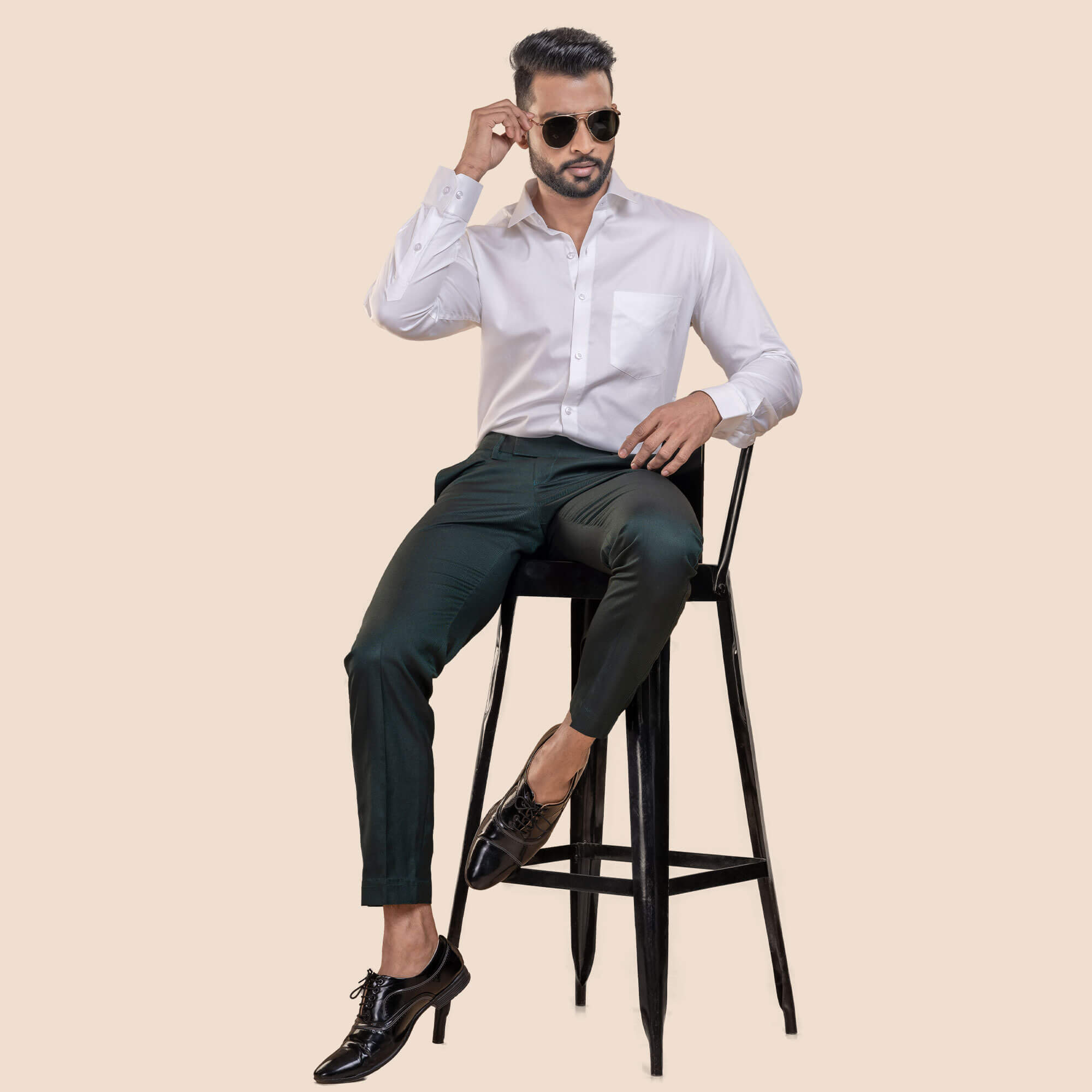 Swiss Finish Giza Cotton Shirt In White Buy White Full Sleeve Cotton Shirt For Men By TFC