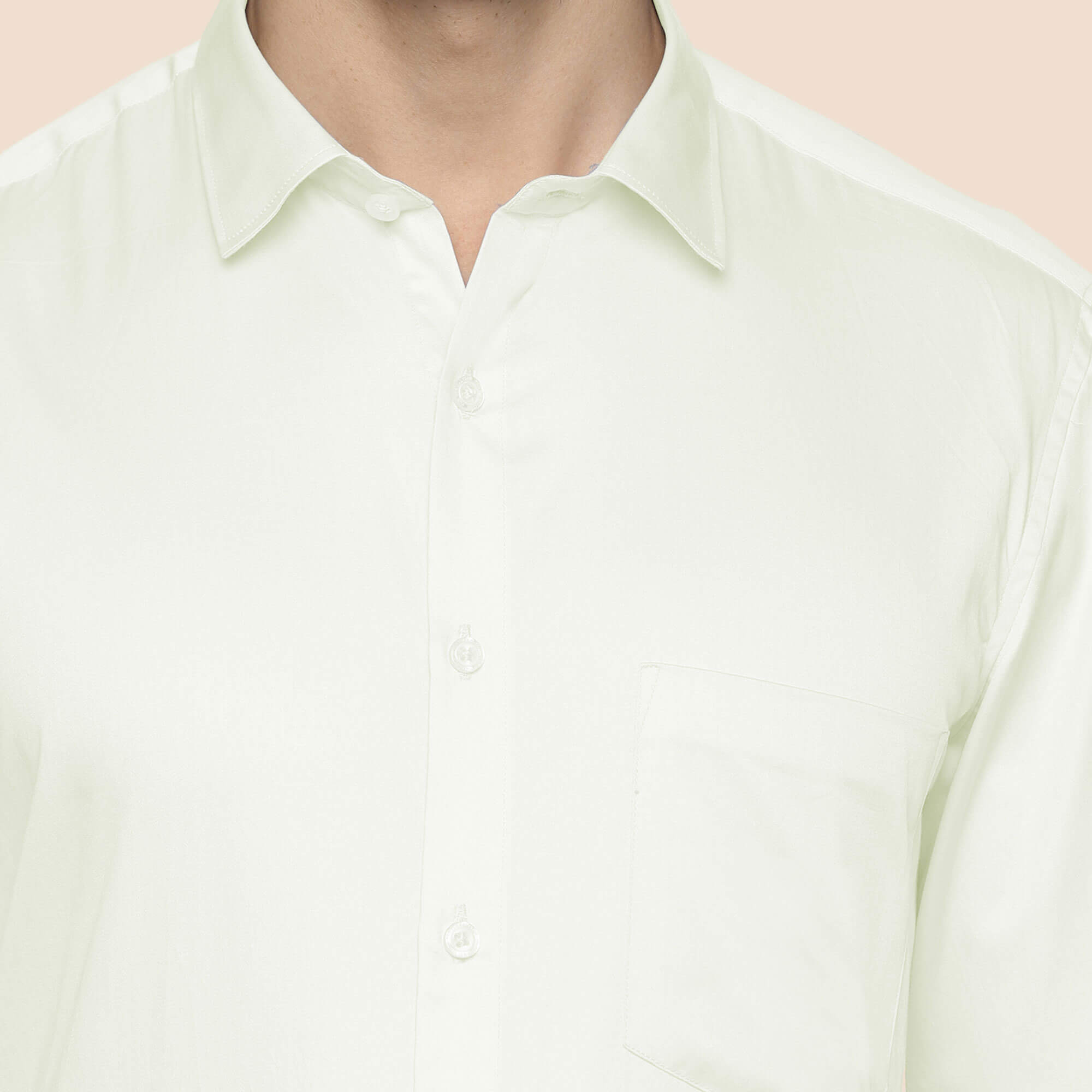 Swiss Finish Giza Cotton Shirt In Cream Marble Collection Cream Shirt For Men By TFC