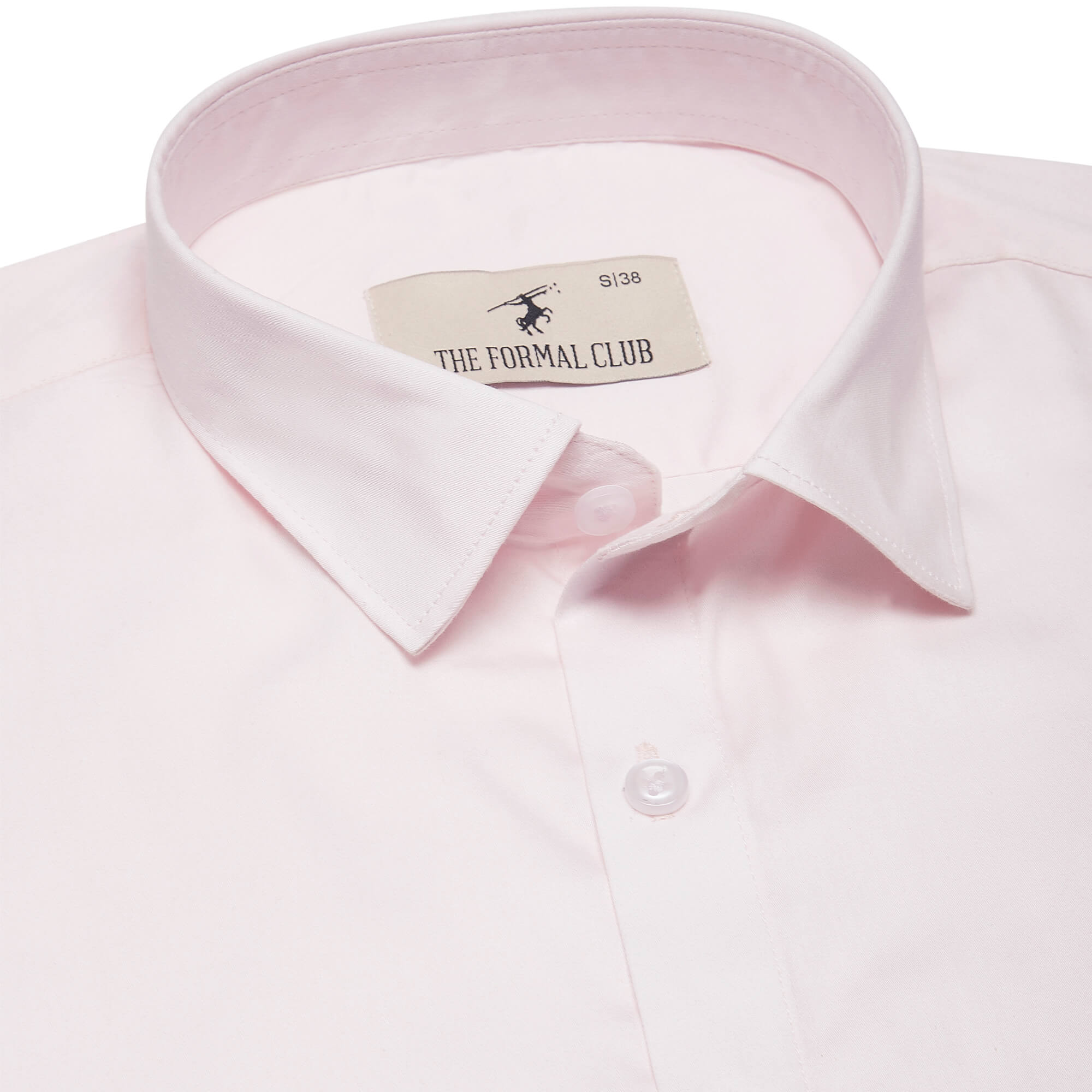 Swiss Finish Giza Cotton Shirt In Pastel Pink Swiss Finish Giza Cotton Shirt In Pastel Pink - The Formal Club