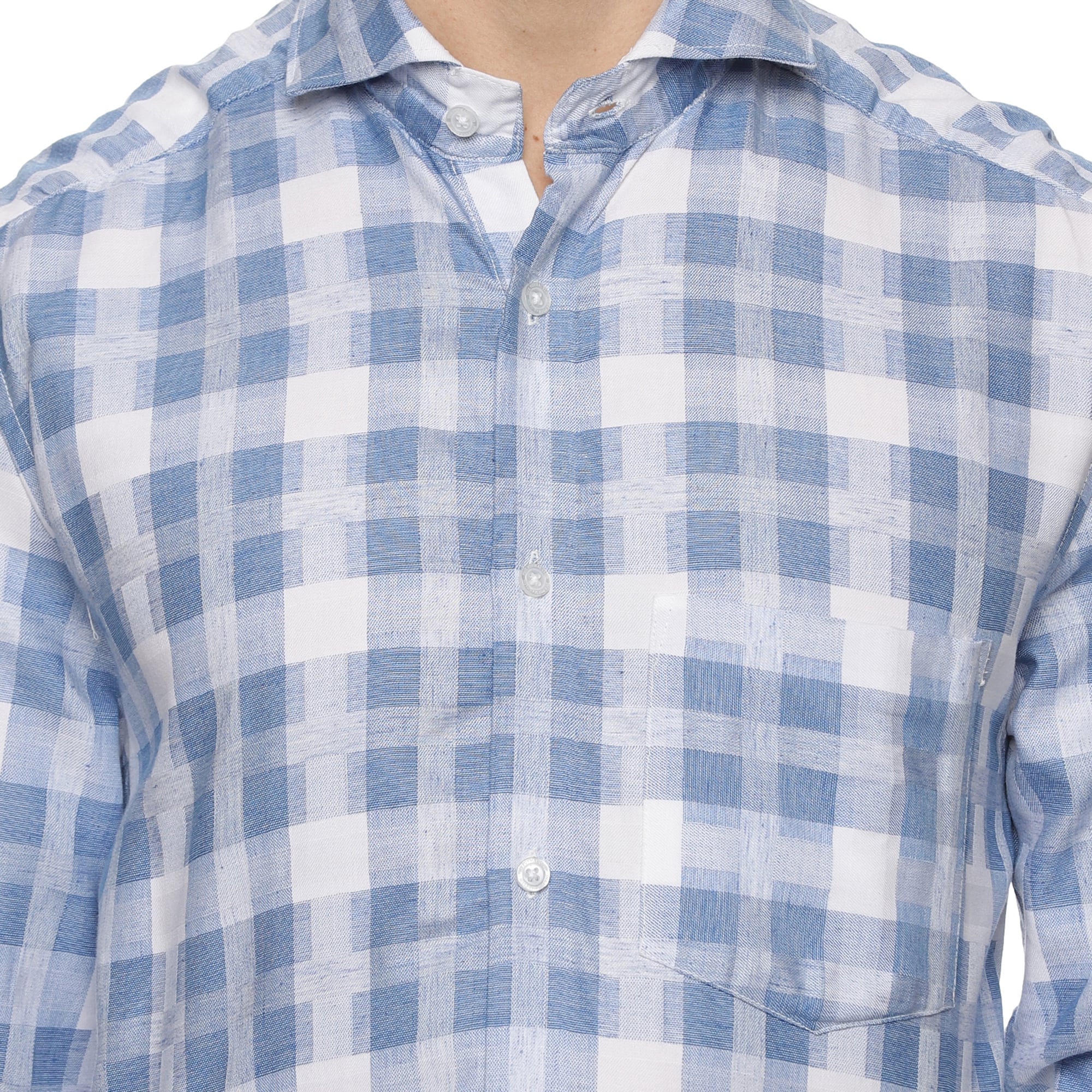 Blissful Blue & White Check Shirt Blissful Blue & White Check Shirt - The Formal Club