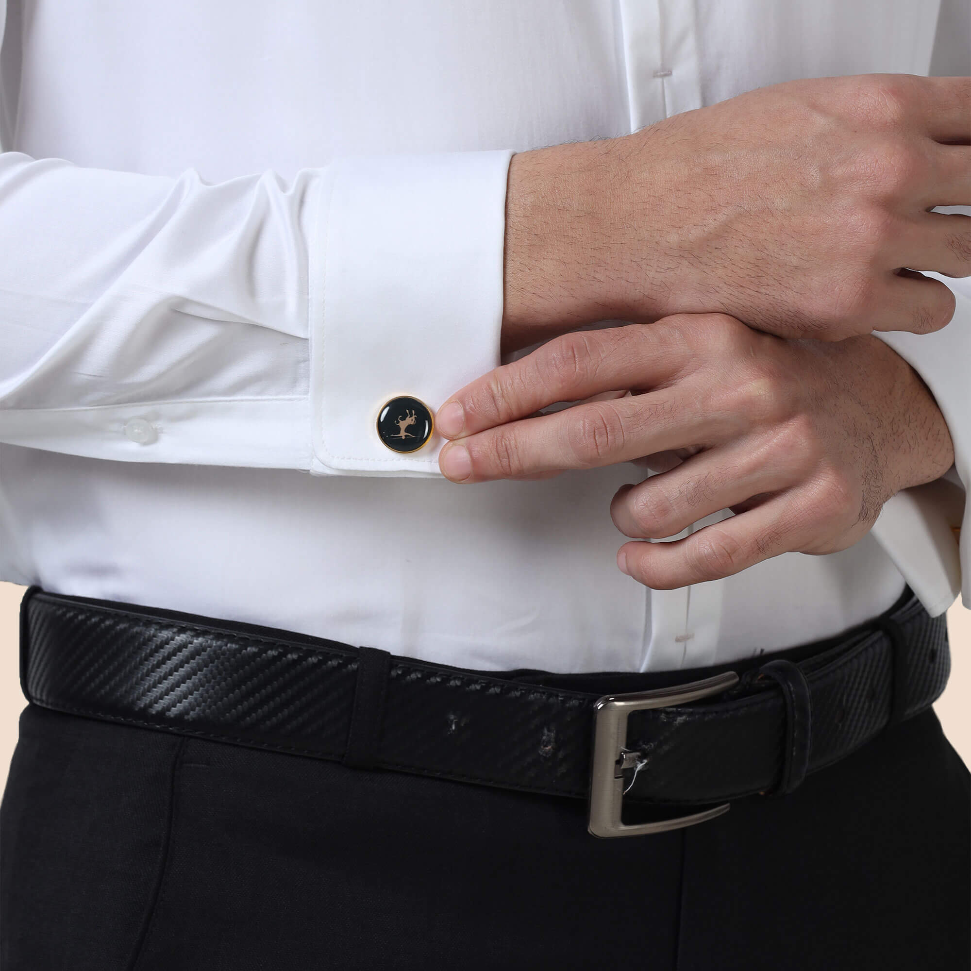 Keneth White Shirt with Signature Concealed  Placket & French Cuff Smart office wear white shirt by TFC