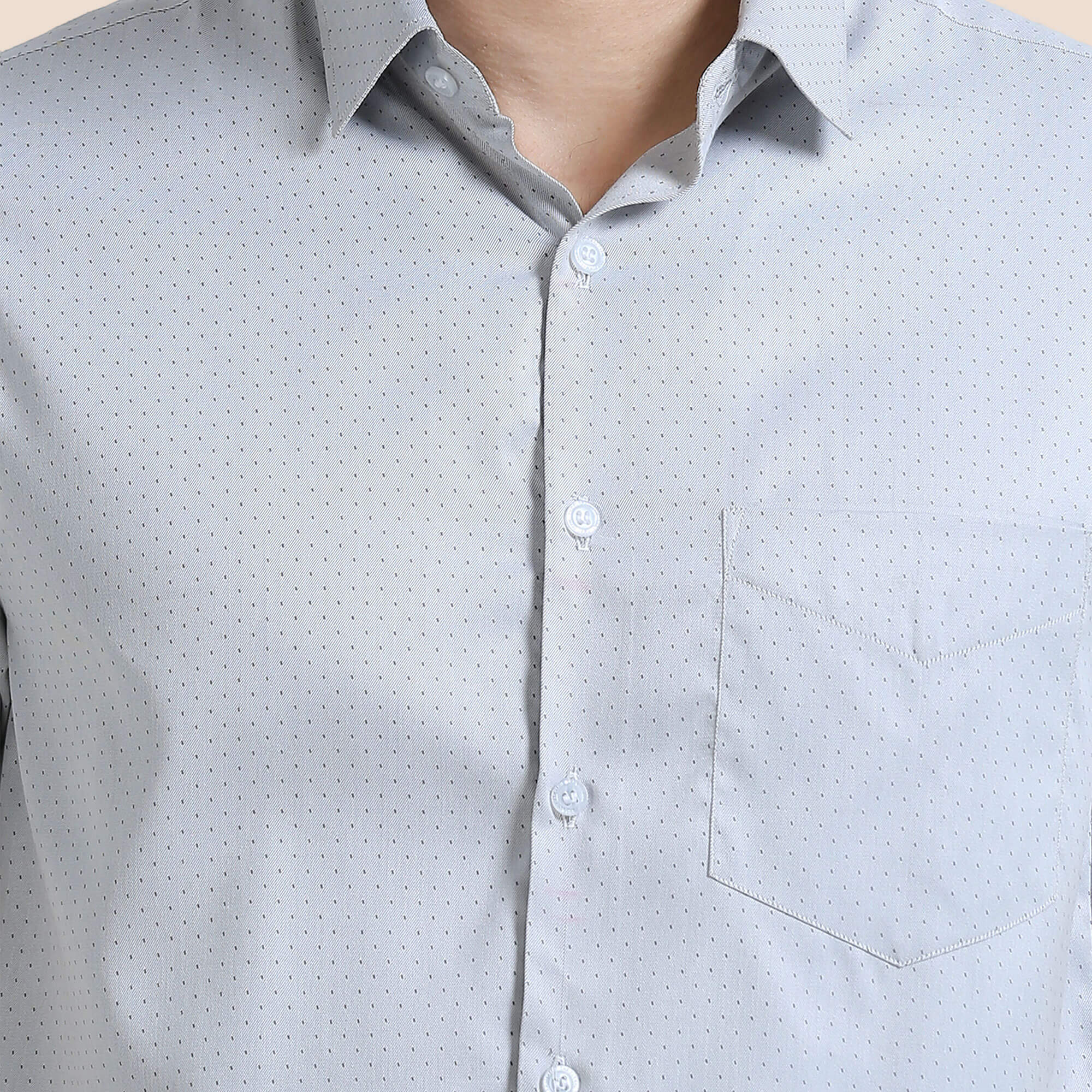 Ashley Half Sleeves Shirt In Donald Dobby Grey Premium Cotton Half Sleeves Shirt for Men By TFC