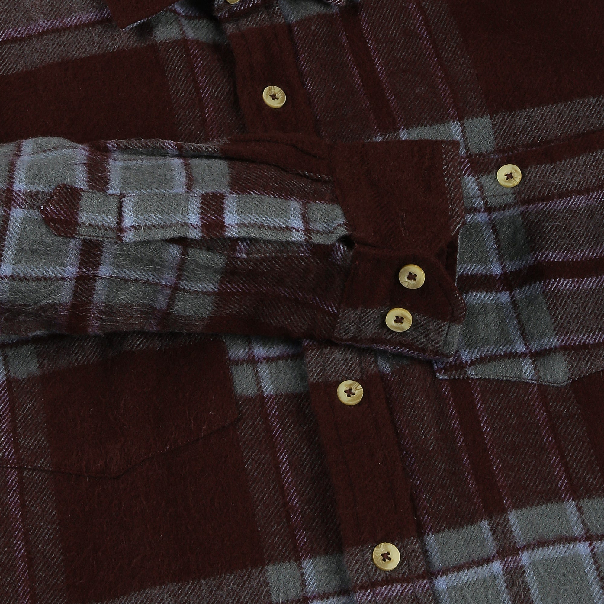 LUMBER WINTER CHECK SHIRT IN WINE - The Formal Club