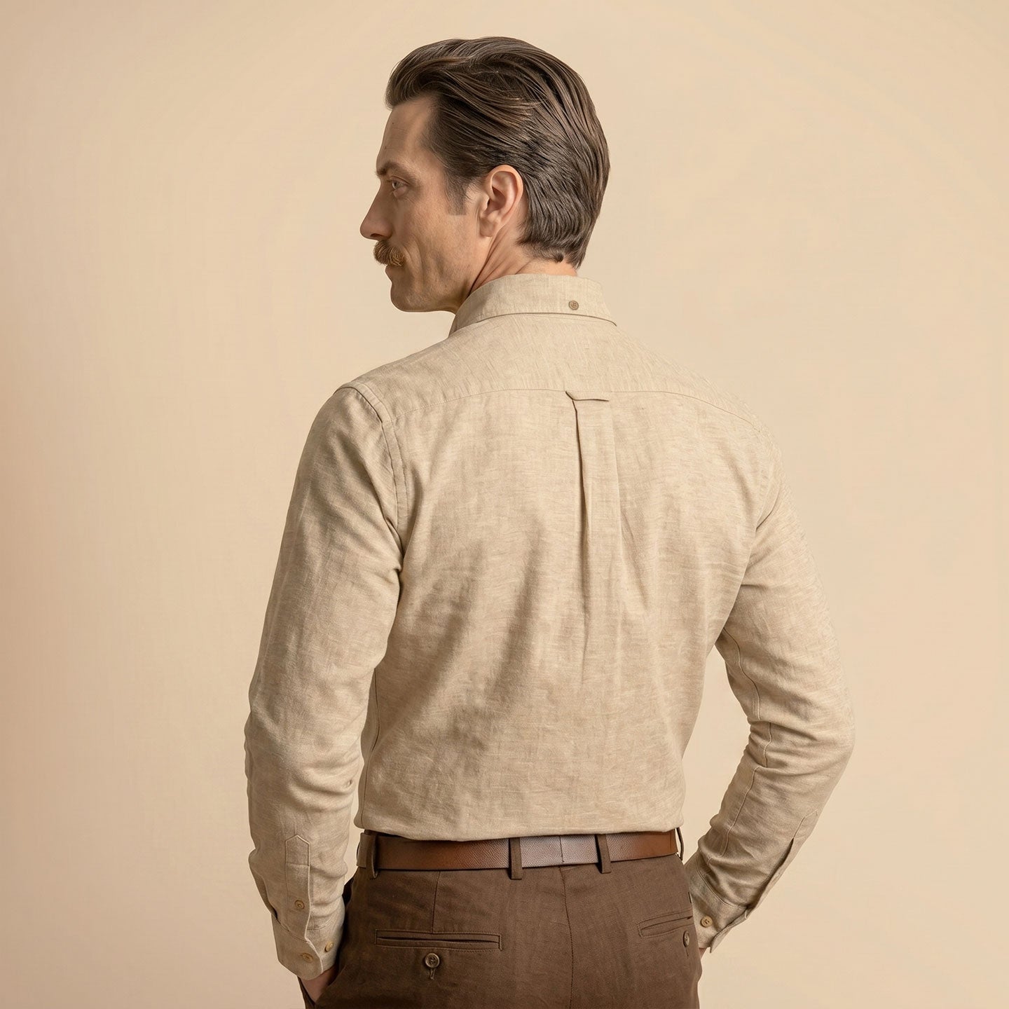 Regal Oxford Solid shirt in Almond