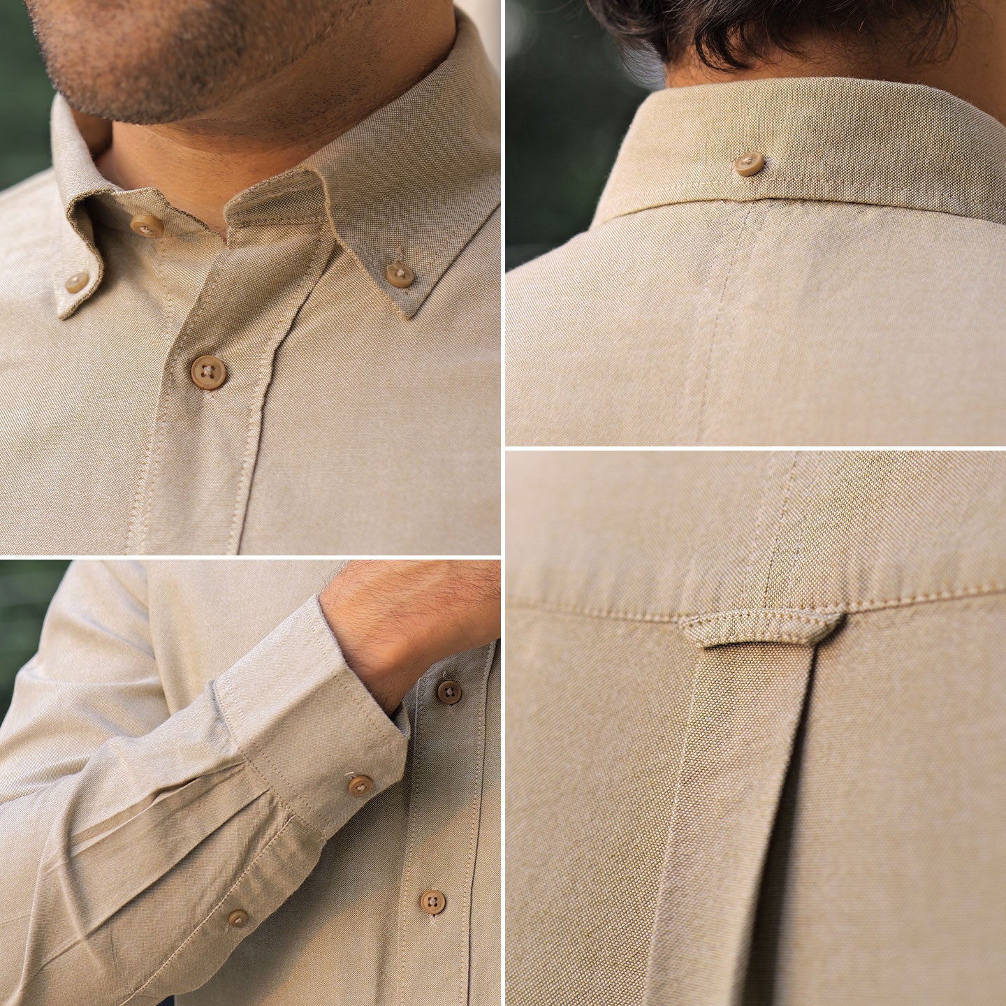 Regal Oxford Solid shirt in Almond