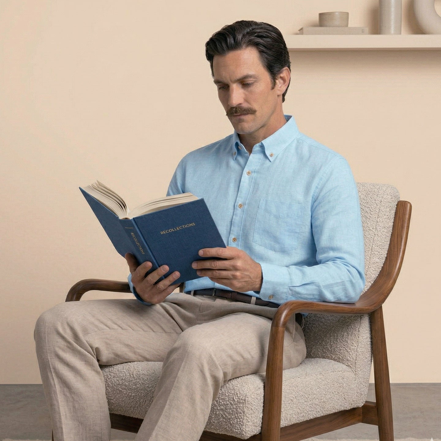 Breeze Linen Full Sleeves Shirt In Baby Blue Breeze Linen Full Sleeves Shirt In Baby Blue