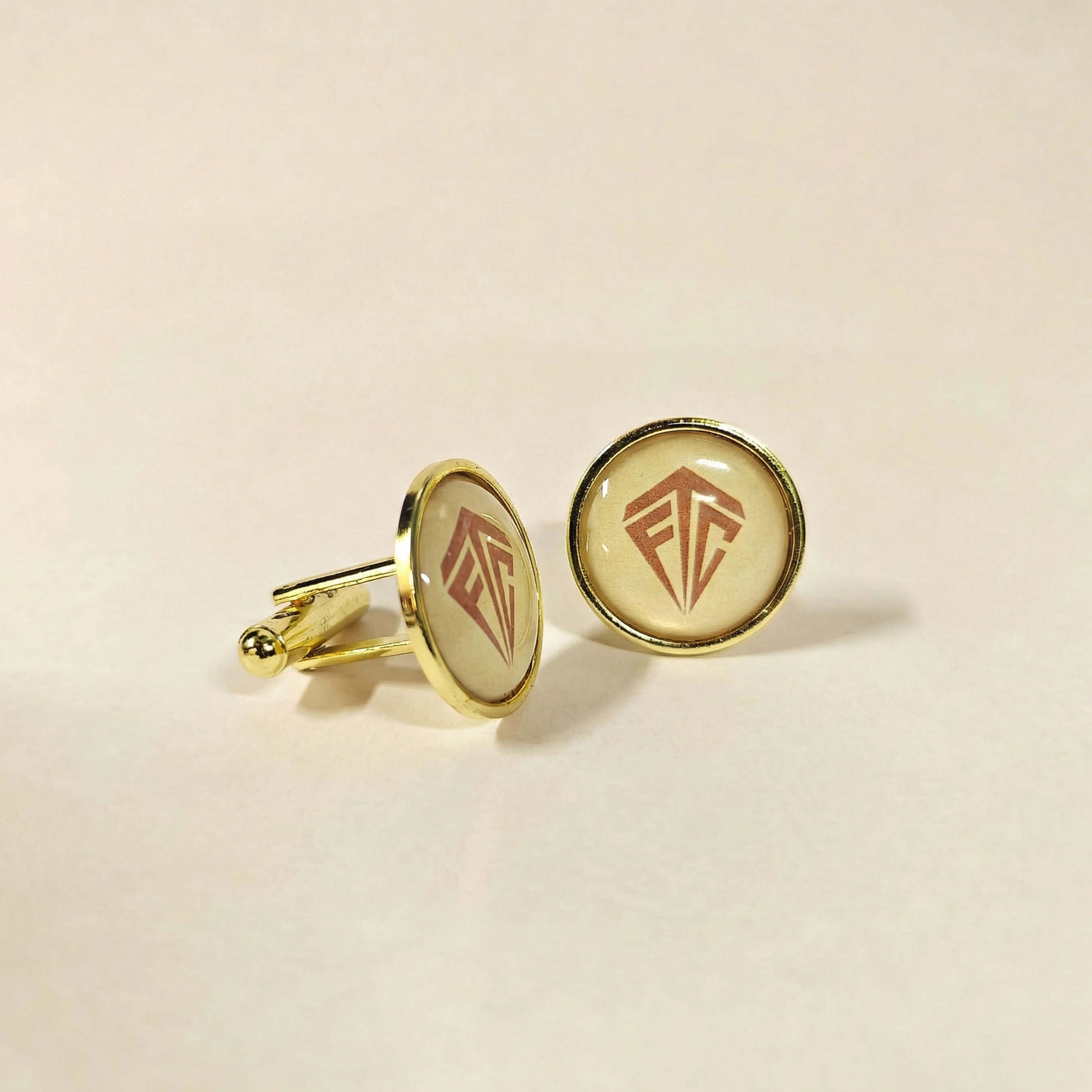 PREMIUM TFC CUFFLINKS IN BEIGE PREMIUM TFC CUFFLINKS IN BEIGE