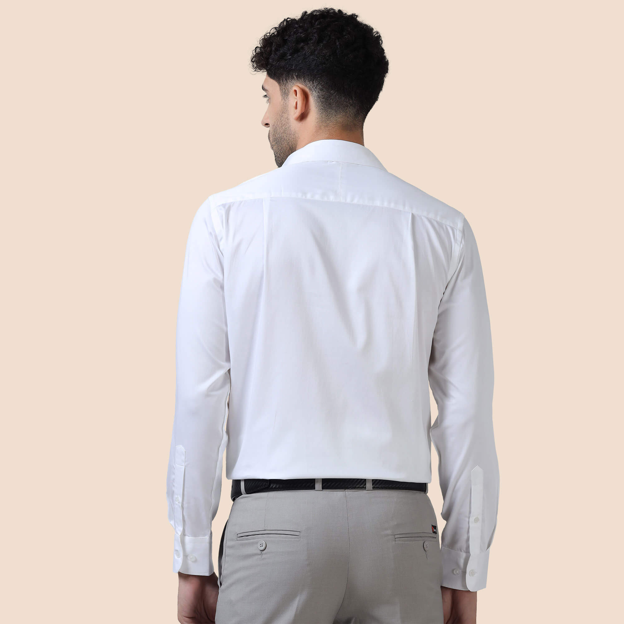 Bennet White Shirt With Concealed Placket Crisp white shirt for work by TFC