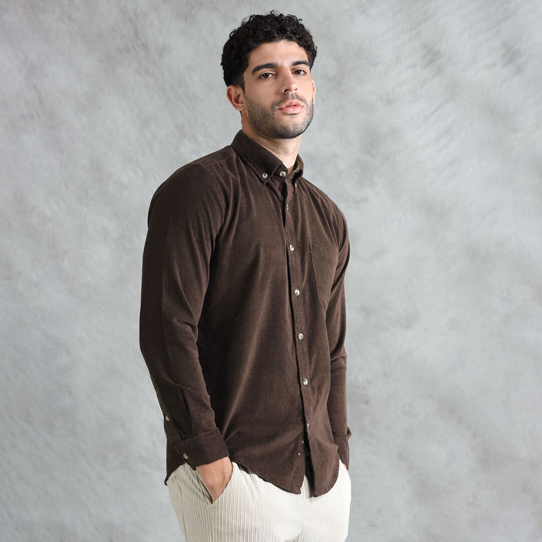 Cruise Corduroy Shirt in Chestnut Cruise Corduroy Shirt in Chestnut
