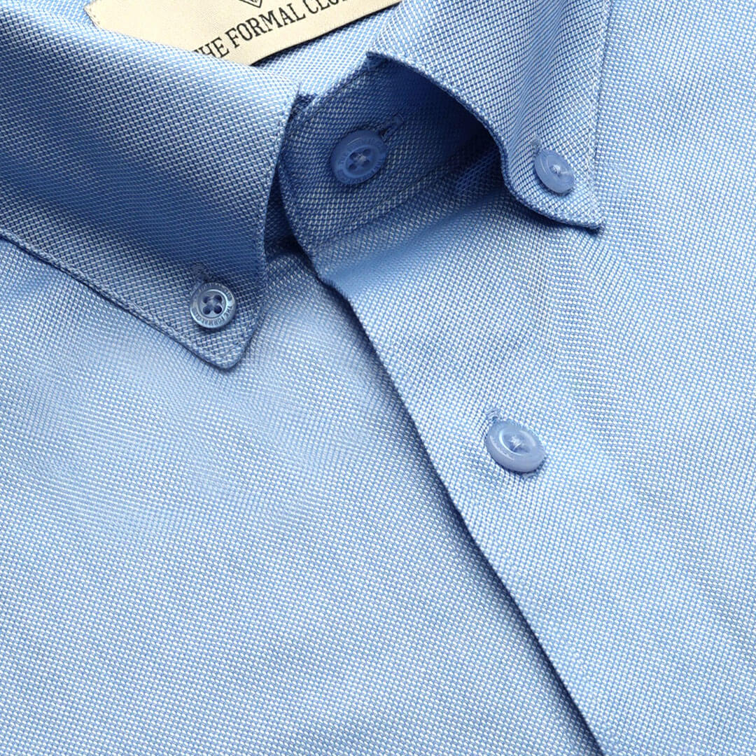 Royal Oxford Dobby Shirt in Maya Blue Royal Oxford Dobby Shirt in Maya Blue
