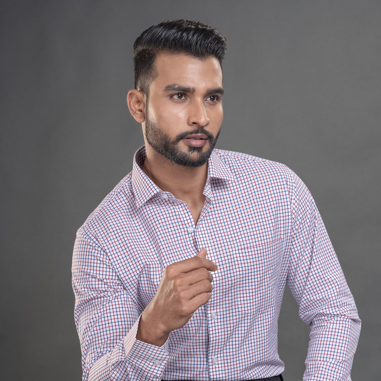 Zephyr Full Sleeves Check Shirt In Red Blue Red blue full sleeves shirt by TFC