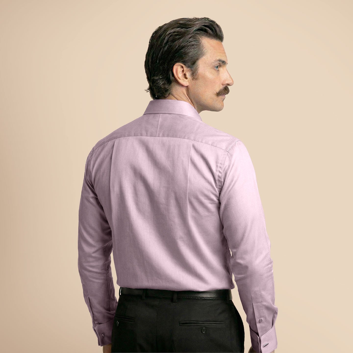 French Cuff Giza Cotton Shirt In Dusty Rose French Cuff Giza Cotton Shirt In Dusty Rose