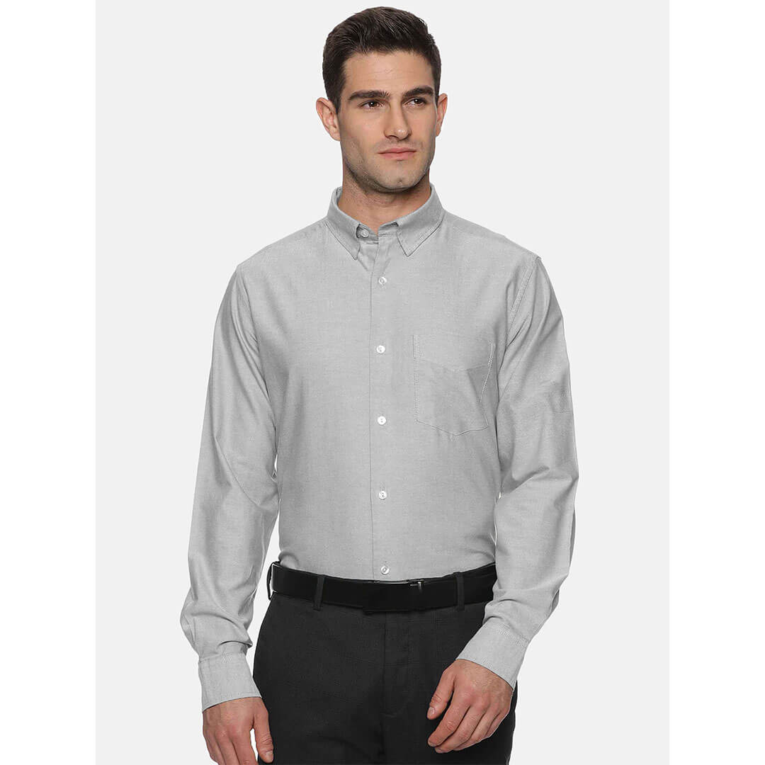 Royal Oxford Dobby Shirt in Dove Grey Royal Oxford Dobby Shirt in Dove Grey
