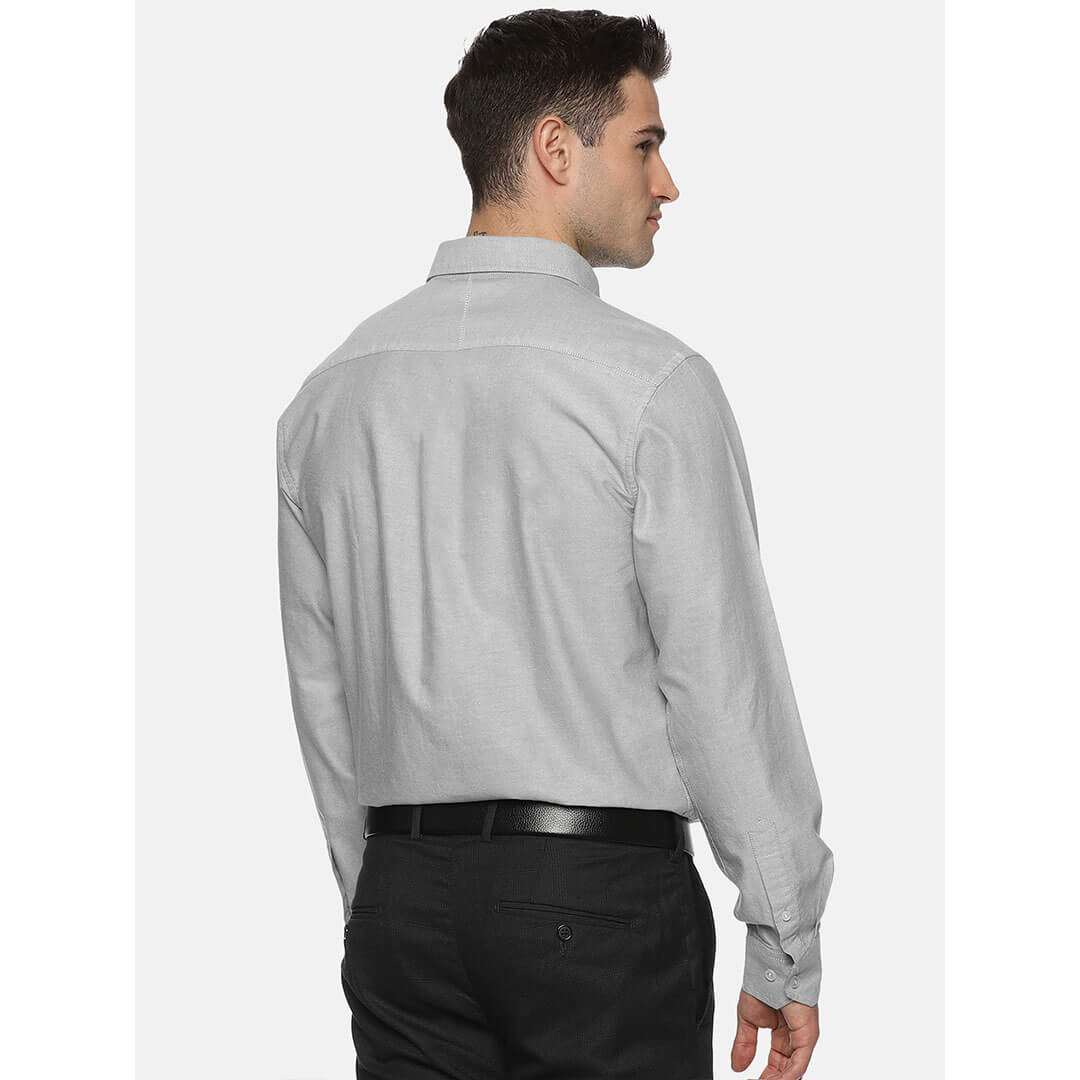 Royal Oxford Dobby Shirt in Dove Grey Royal Oxford Dobby Shirt in Dove Grey