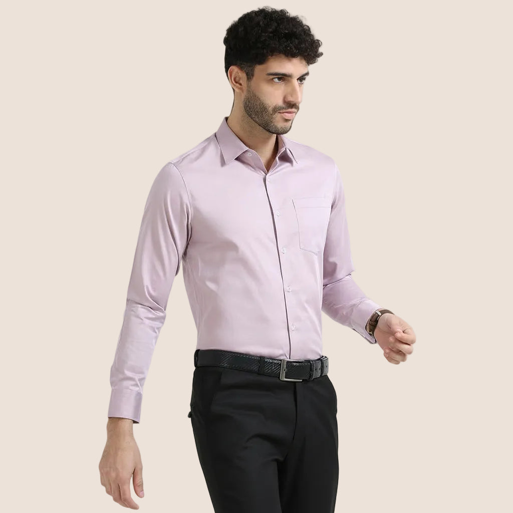 Cambridge Giza Cotton Shirt Dusty Rose by TFC