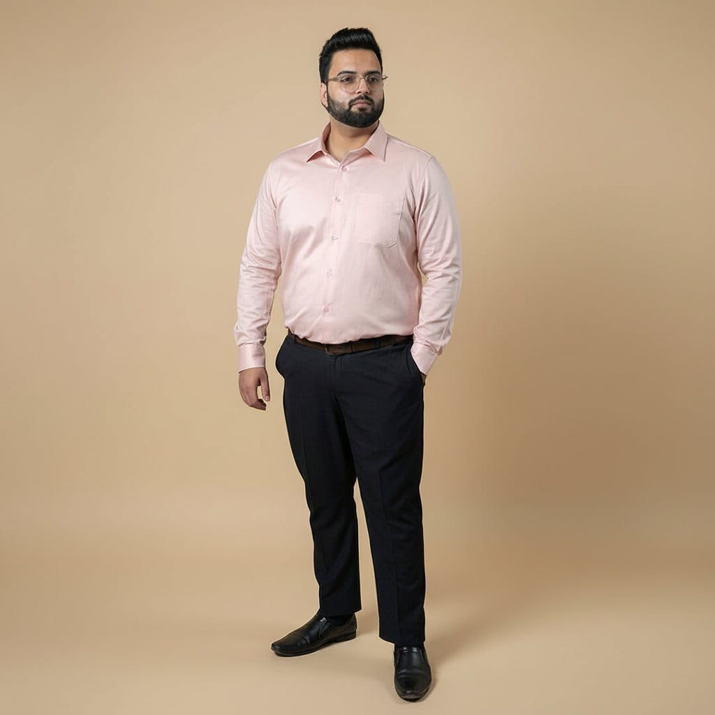 Flexi Stretch Plus Shirt in Dusty Pink Flexi Stretch Plus Shirt in Dusty Pink