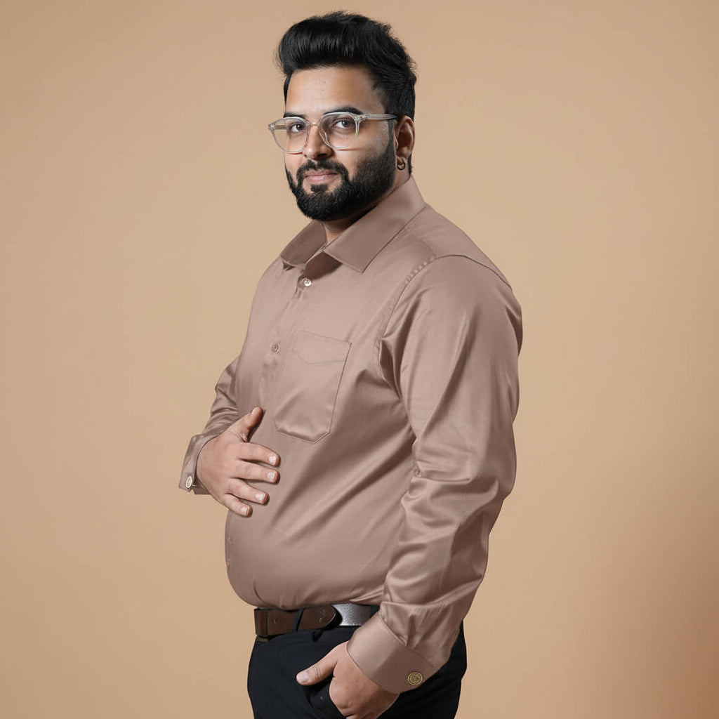 Flexi Stretch Plus Shirt in Latte Flexi Stretch Plus Shirt in Latte