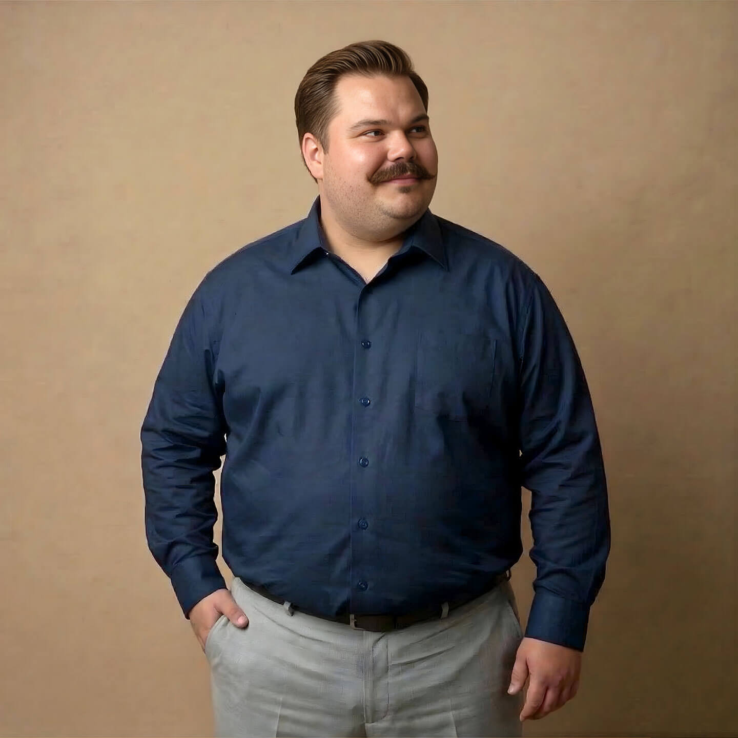 Flexi Stretch Plus Shirt in Saphire Flexi Stretch Plus Shirt in Saphire