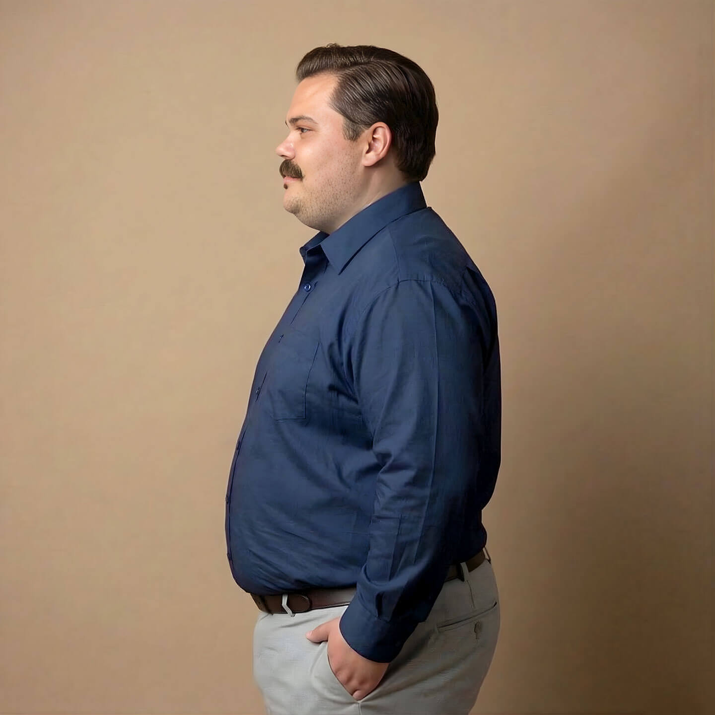 Flexi Stretch Plus Shirt in Saphire Flexi Stretch Plus Shirt in Saphire