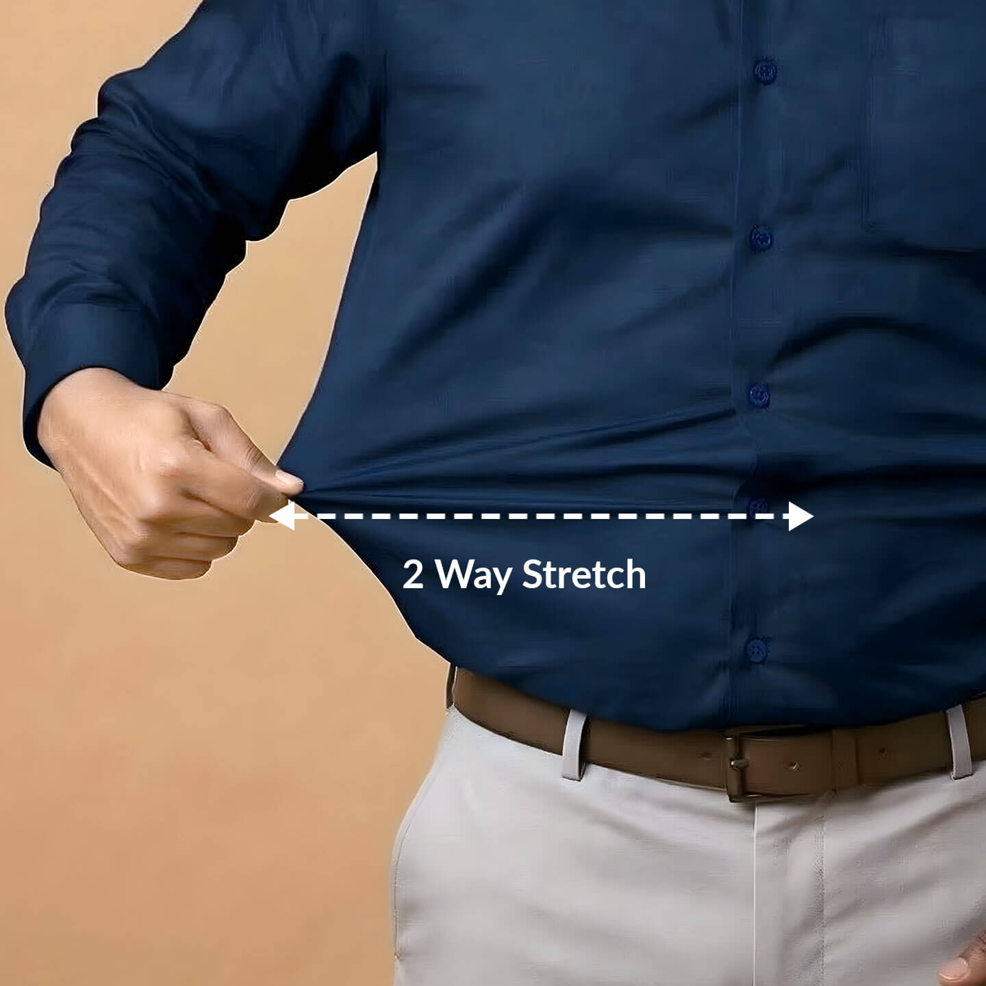 Flexi Stretch Plus Shirt in Saphire Flexi Stretch Plus Shirt in Saphire