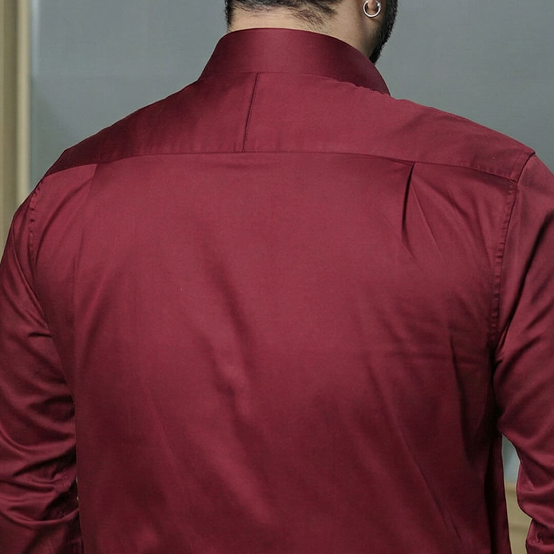 Flexi Stretch Plus Shirt in Wineberry Flexi Stretch Plus Shirt in Wineberry