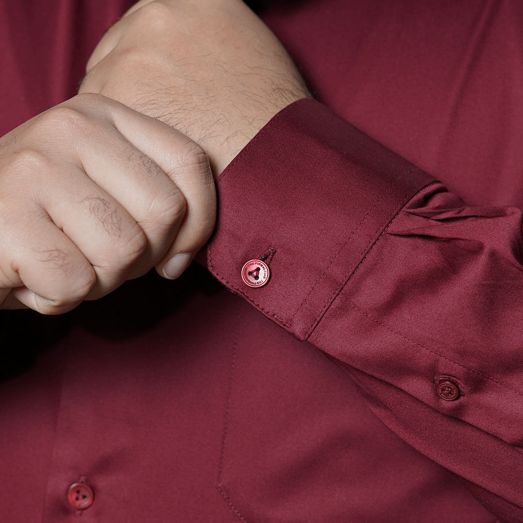 Flexi Stretch Plus Shirt in Wineberry Flexi Stretch Plus Shirt in Wineberry