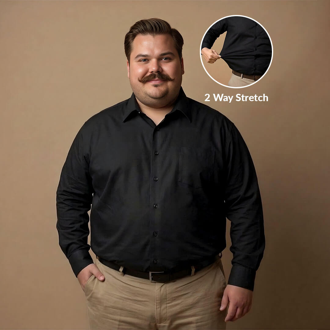 Flexi Stretch Plus Shirt in Raven Flexi Stretch Plus Shirt in Raven