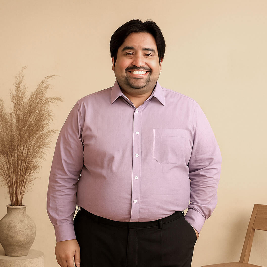 Flexi Stretch Plus Shirt in Dusty Pink Flexi Stretch Plus Shirt in Dusty Pink