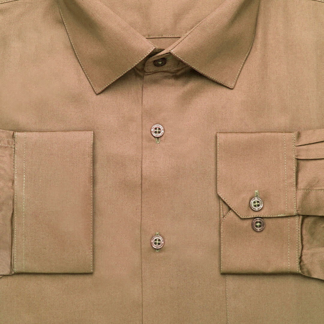 Flexi Stretch Plus Shirt in Latte Flexi Stretch Plus Shirt in Latte