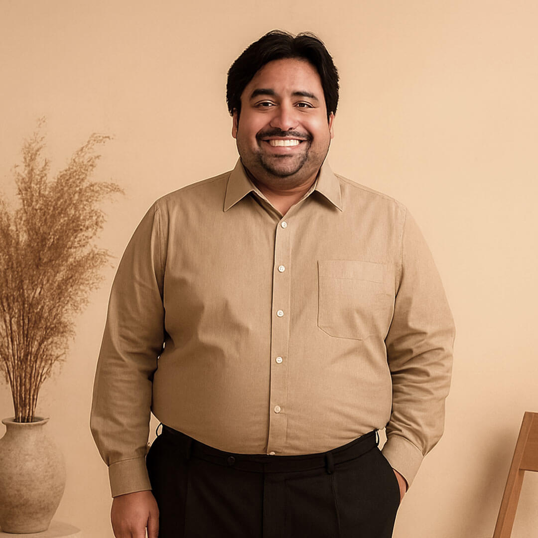 Flexi Stretch Plus Shirt in Latte Flexi Stretch Plus Shirt in Latte