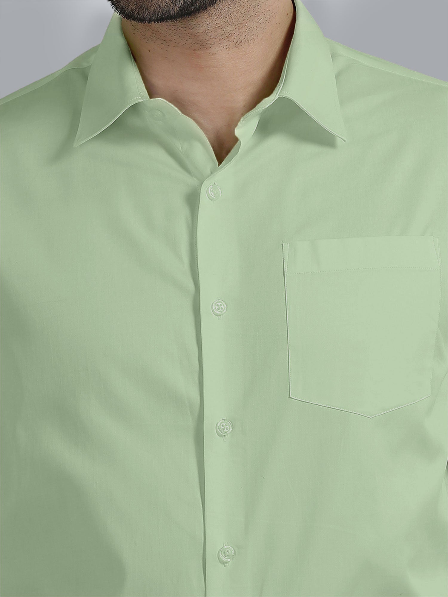 French Cuff Giza Cotton Shirt in Moss Green French Cuff Giza Cotton Shirt in Moss Green