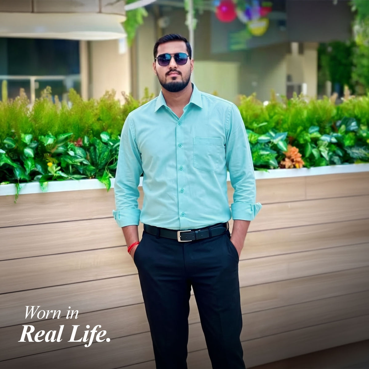 Cambridge Giza Cotton Shirt In Fresh Aqua
