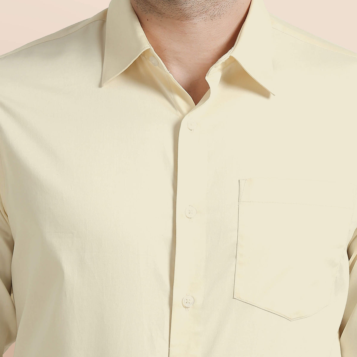 Cambridge Giza Cotton Shirt In Vanilla