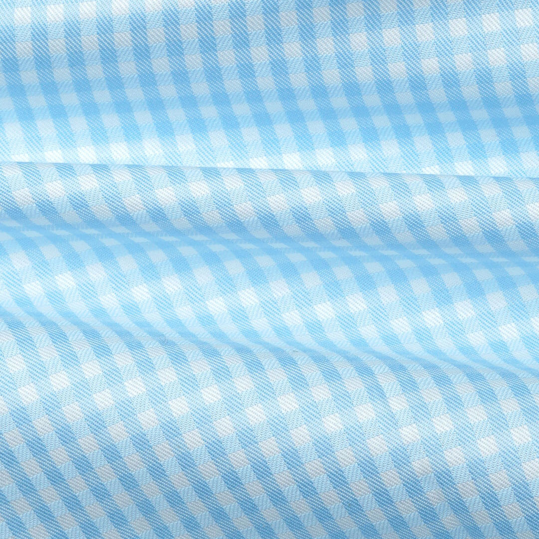 Gingham Check Shirt In Cloud Blue Gingham Check Shirt In Cloud Blue
