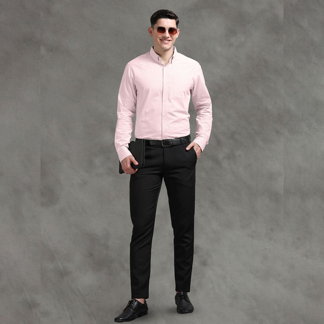 Gingham Check Shirt In Blush Pink Gingham Check Shirt In Blush Pink